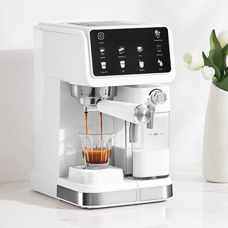 Italian Espresso Machine Household High-pressure Automatic Milk Foam Making Intelligent Color Screen Integrated Coffee Machine