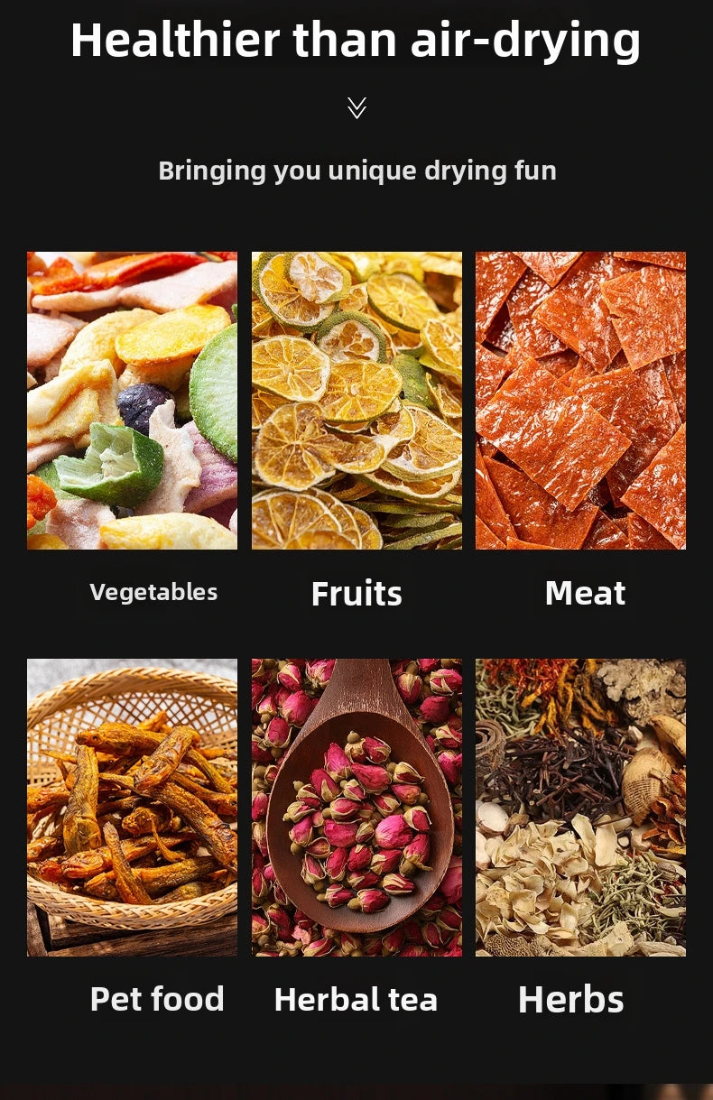 Commercial 5-Layer Stainless Steel Dehydrator with Digital Temperature Control