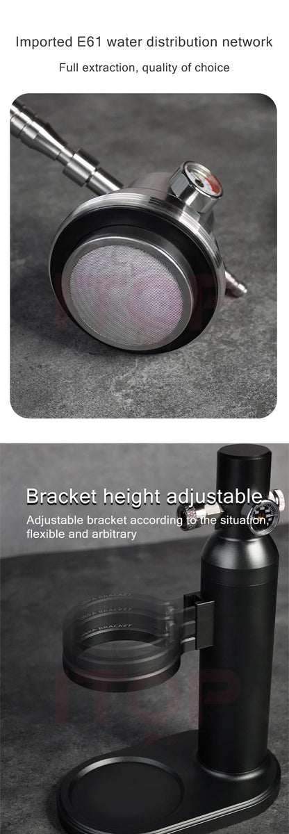 ITOP Pneumatic Coffee Machine Portable Manual Home Outdoor Air Pump Air Pressure Extraction Espresso Semi-automatic Coffee Maker