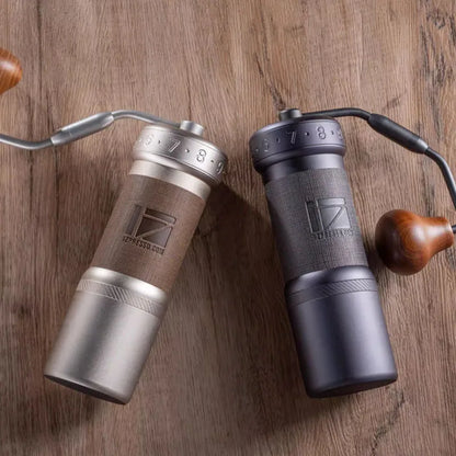 Foldable Handle Manual Coffee Grinder – Portable Hand Mill for Travel & Home