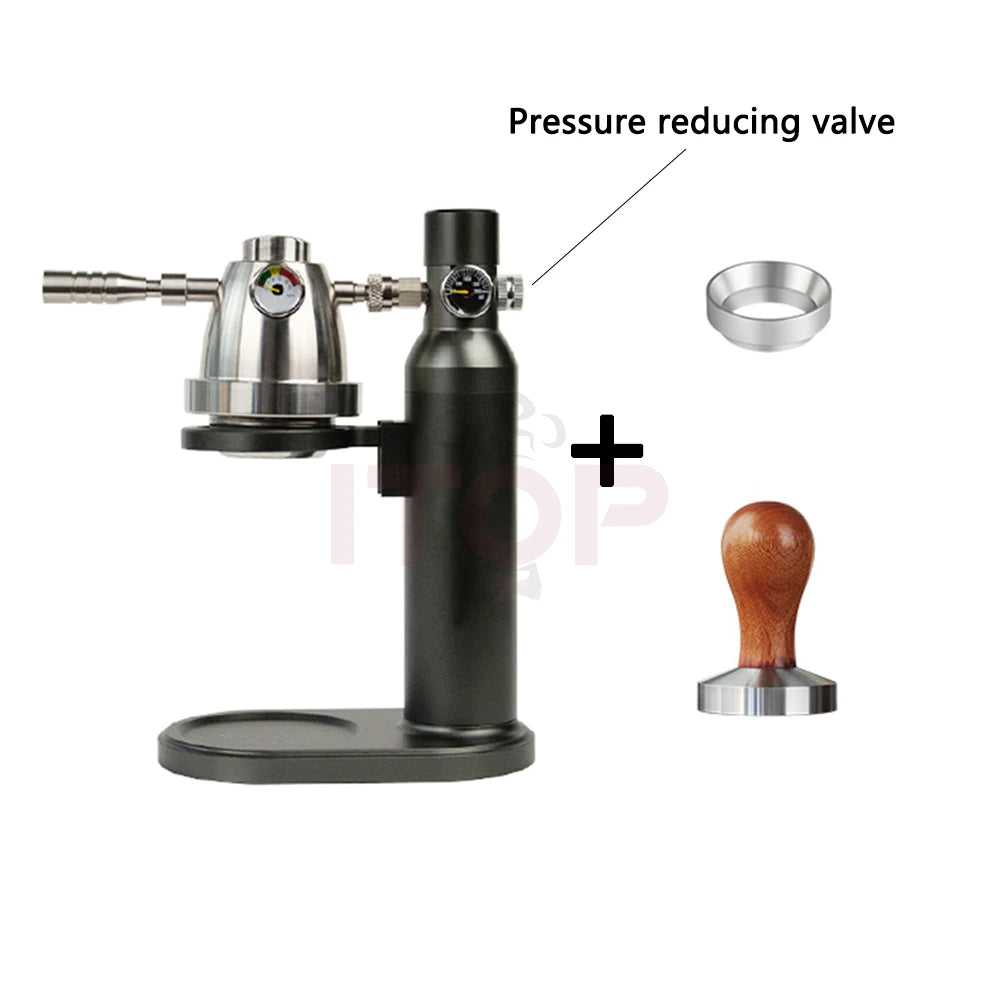 ITOP Pneumatic Coffee Machine Portable Manual Home Outdoor Air Pump Air Pressure Extraction Espresso Semi-automatic Coffee Maker