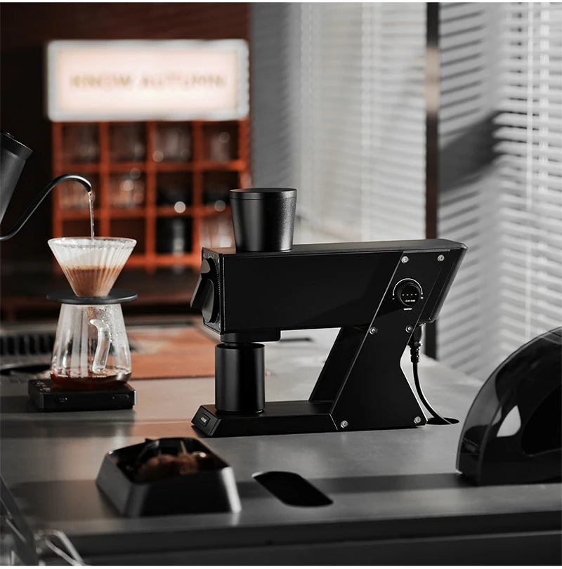 MHW-3BOMBER F74 Electric Grinder – 74mm Ti Flat Burr, 90-Step Stepless Espresso to French Press