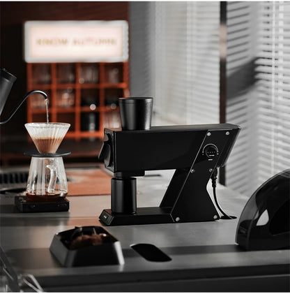 MHW-3BOMBER F74 Electric Grinder – 74mm Ti Flat Burr, 90-Step Stepless Espresso to French Press