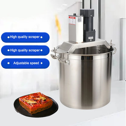 Automatic Hot Pot Fried Machine Small Mixer Food Mixing Stainless Steel Barrel Non Stick Pan Hot Pot Seasoning Stir-Frying