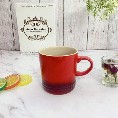 6-Piece Rainbow Ceramic Cup Set – Le Creuset Style Coffee & Milk Cups for Home or Travel