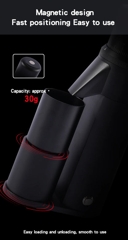 TOMAHAWK Electric Coffee Grinder 7-core 48mm Burr Household Silver Coffee Bean Grinder Coffee Miller Grinder for Espresso Filte