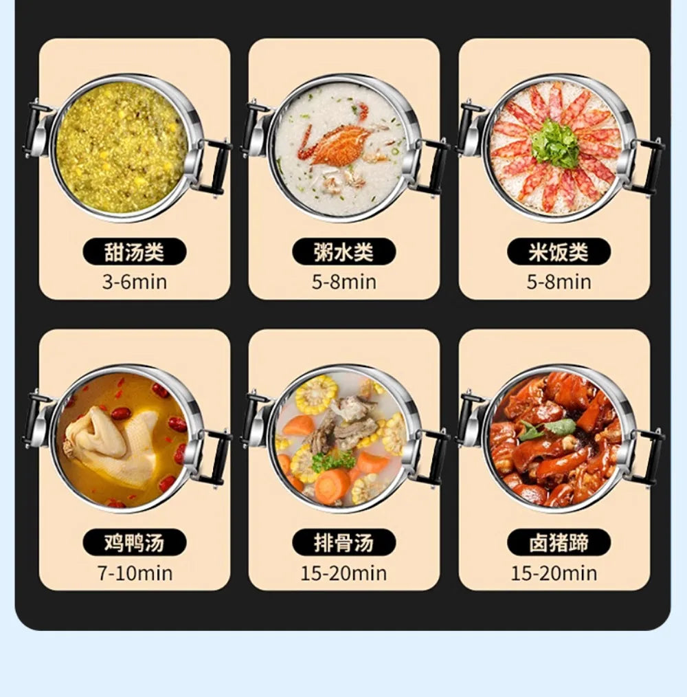 50L Commercial Pressure Cooker Thickened Large Capacity Gas Induction Cooker Universal Explosion-proof Household Pressure Cooker