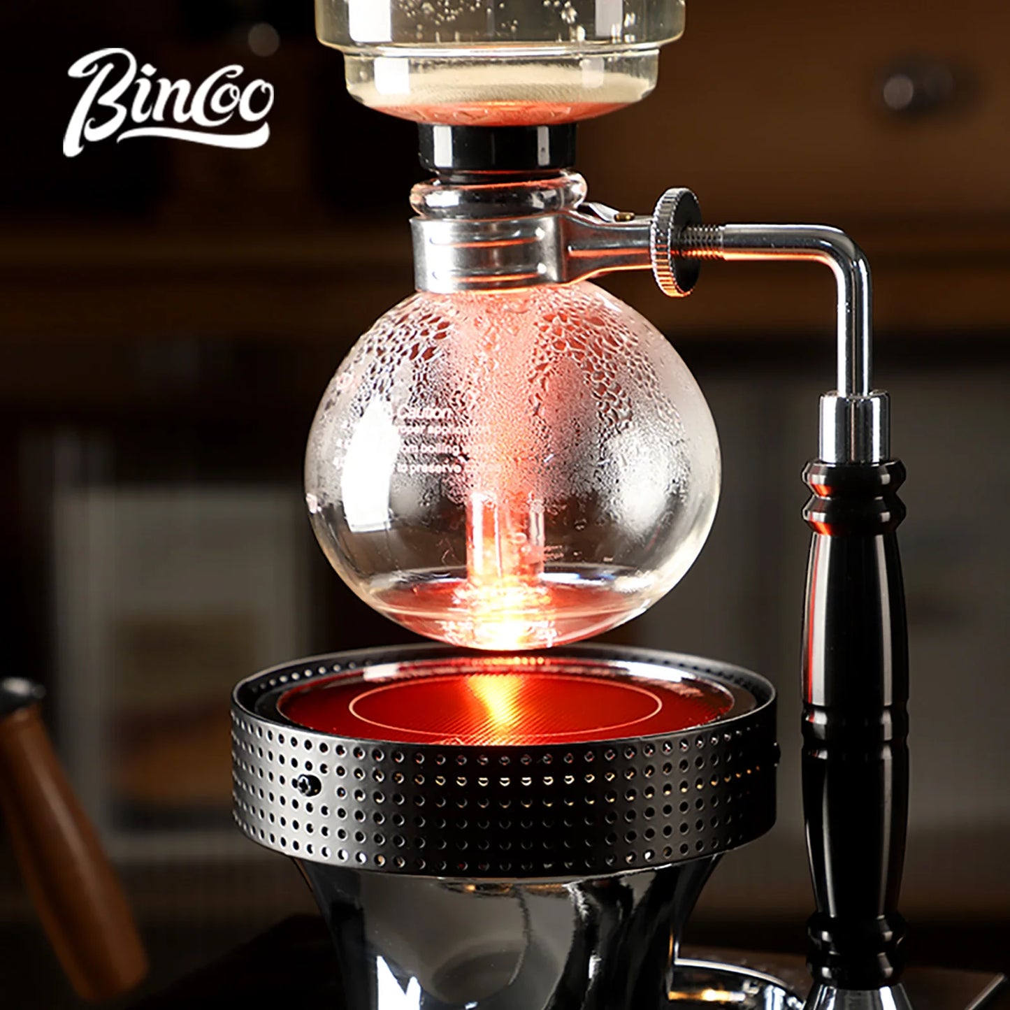 BINCOO 220V 400W Siphon Pot Convection Oven Coffee Heater Electric Stove Halogen Light Wave Infrared Heating 750° Heat Resistant