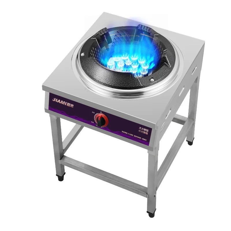 Home Fierce Fire Stove Gas Cooktop Commercial Single Burner Medium and High Pressure Liquefied Gas Stove Energy-saving Gas Hob