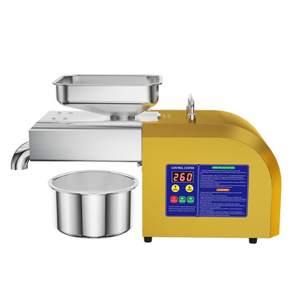 BEAUTIUSN,110V/220V New Automatic  Oil Press Machine Commercial Home cold Oil Extractor Expeller Presser ,flaxseed Sunflower Oil