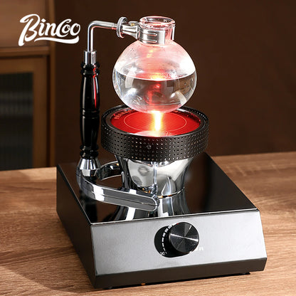 BINCOO 220V 400W Siphon Pot Convection Oven Coffee Heater Electric Stove Halogen Light Wave Infrared Heating 750° Heat Resistant