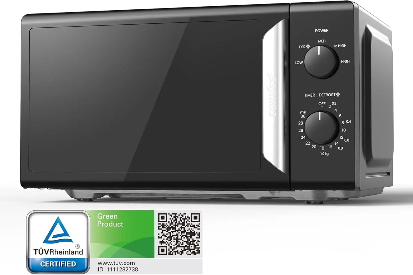 700W White 19L 5-level Power Kitchen Manual Microwave Oven InverTech and Quick Defrost Function, 5 Cooking Power Levels