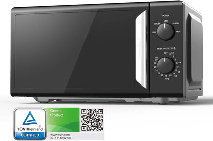 700W White 19L 5-level Power Kitchen Manual Microwave Oven InverTech and Quick Defrost Function, 5 Cooking Power Levels