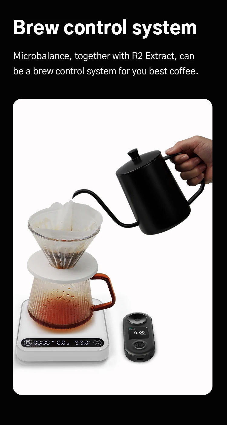 DiFluid Coffee Electronic Scale Espresso Scale Coffee Bean Weighing Timer High Quality Kitchen Scale Accurate To 0.1g