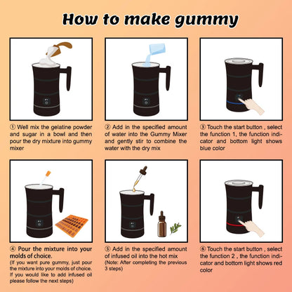 SUBADA Gummy Candy Mixer - Mixer & Potent Gummy Candy Maker Own Infused Gummies - Gummy Maker Machine for DIY Gummy Candies