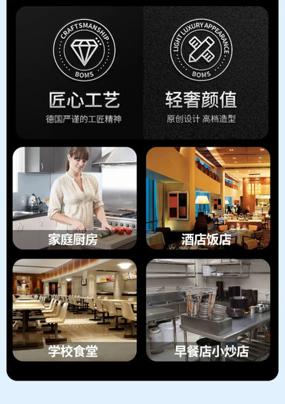 50L Commercial Pressure Cooker Thickened Large Capacity Gas Induction Cooker Universal Explosion-proof Household Pressure Cooker