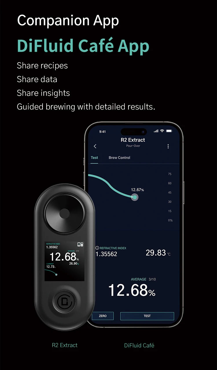 DiFluid Coffee Electronic Scale Espresso Scale Coffee Bean Weighing Timer High Quality Kitchen Scale Accurate To 0.1g