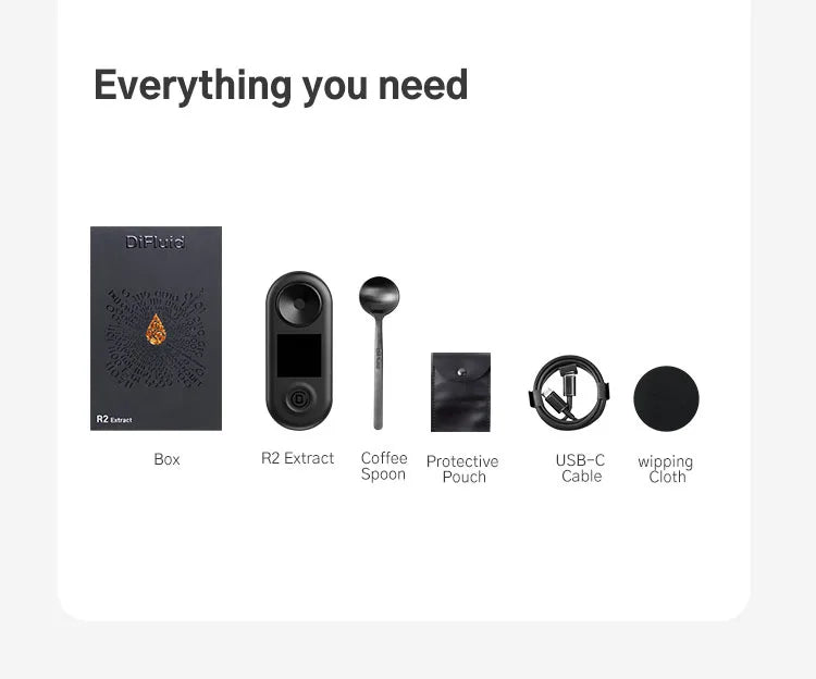 DiFluid Coffee Electronic Scale Espresso Scale Coffee Bean Weighing Timer High Quality Kitchen Scale Accurate To 0.1g