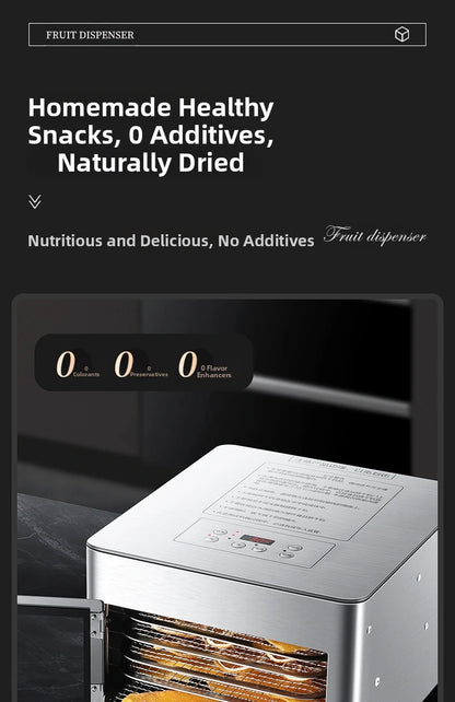 Commercial 5-Layer Stainless Steel Dehydrator with Digital Temperature Control