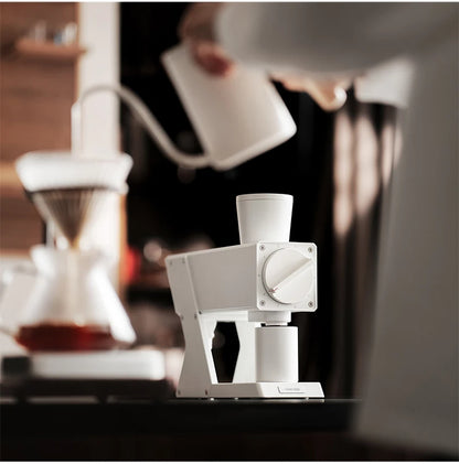 MHW-3BOMBER F74 Electric Grinder – 74mm Ti Flat Burr, 90-Step Stepless Espresso to French Press