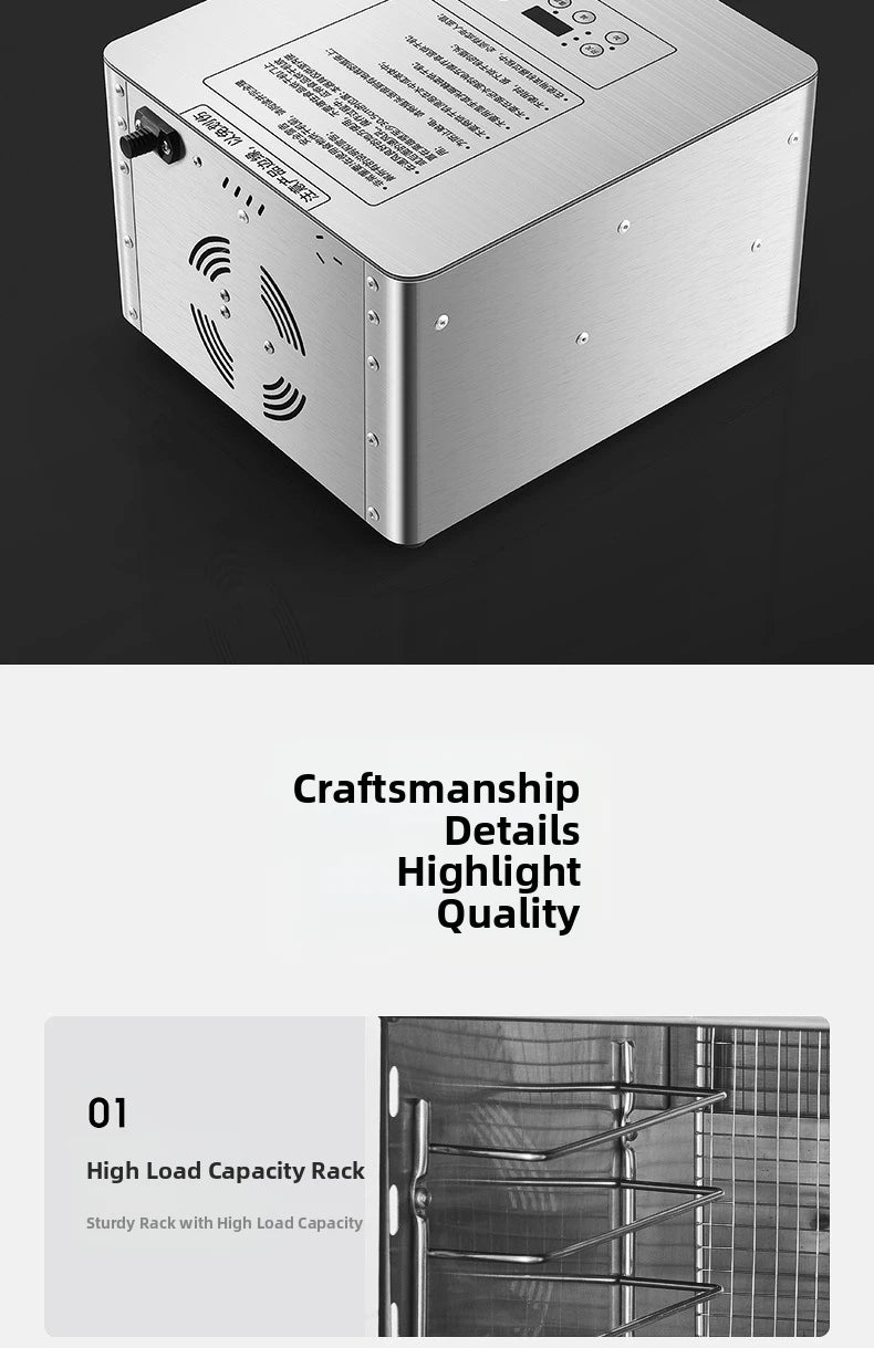 Commercial 5-Layer Stainless Steel Dehydrator with Digital Temperature Control