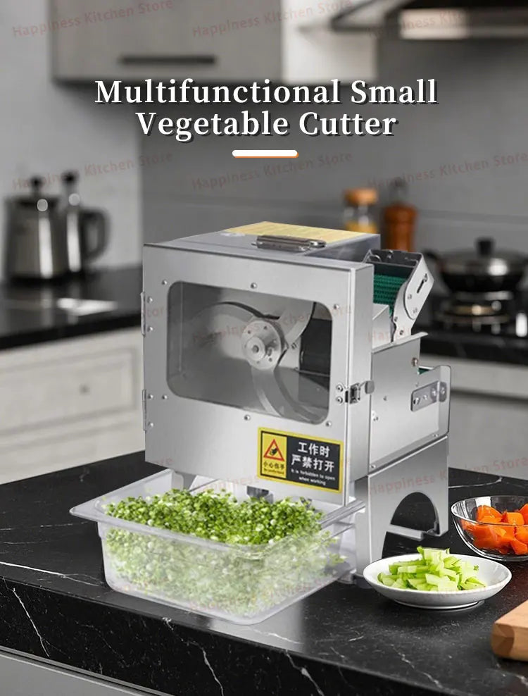 Commercial Vegetable Cutter Stainless Steel Multifunctional Fruit Slicer With Pure Copper Motor 200kg/h Restaurant Equipment
