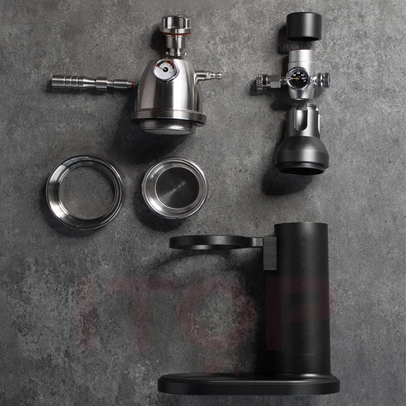 ITOP Pneumatic Coffee Machine Portable Manual Home Outdoor Air Pump Air Pressure Extraction Espresso Semi-automatic Coffee Maker