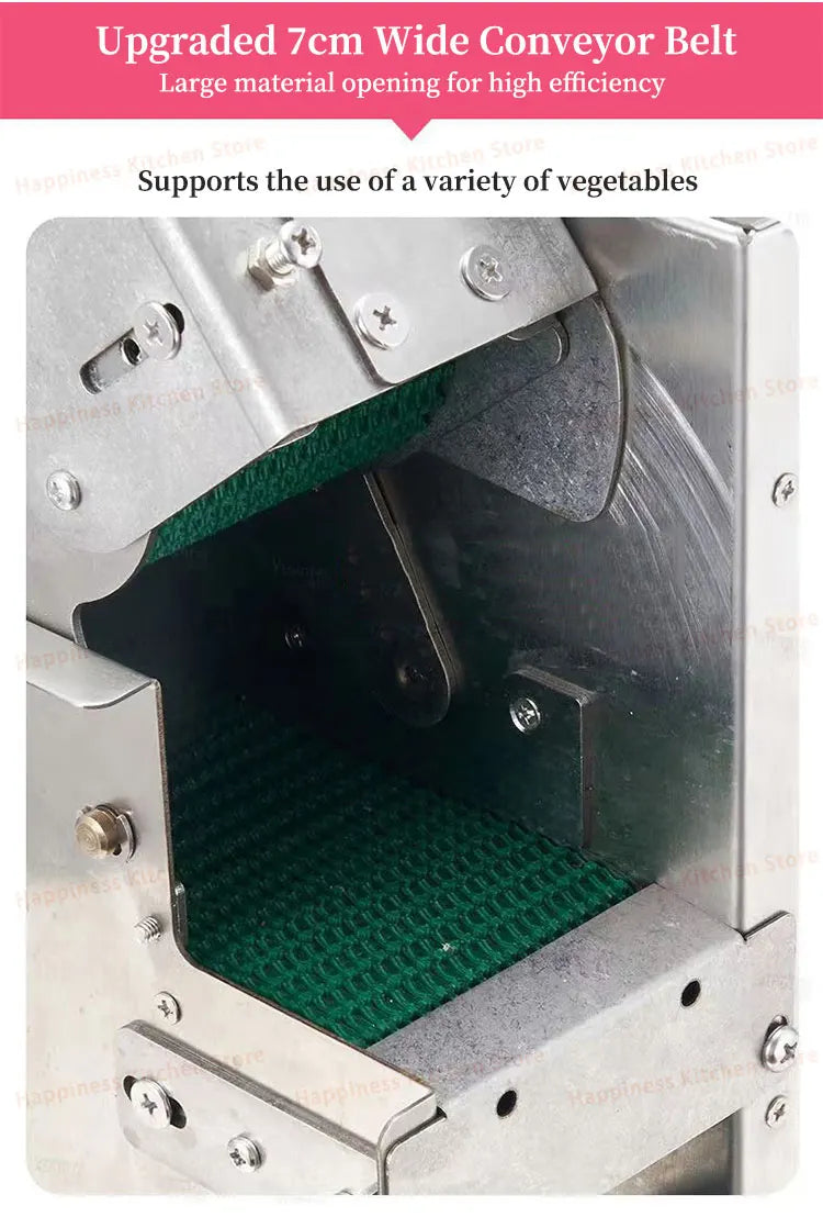 Commercial Vegetable Cutter Stainless Steel Multifunctional Fruit Slicer With Pure Copper Motor 200kg/h Restaurant Equipment