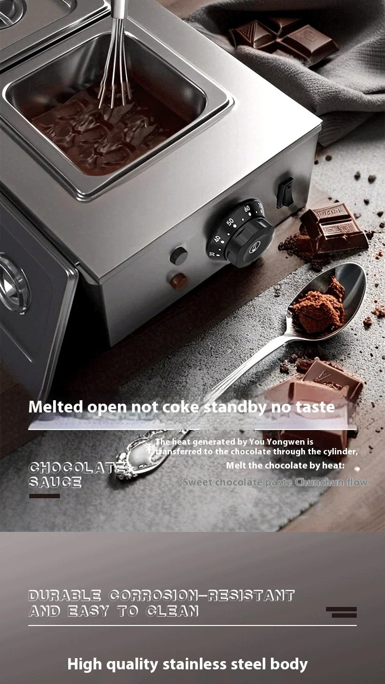 Singwinner Electric Chocolate Tempering Machine – 2/3-Tank Chocolate Melting & Cascade Warmer for Home Kitchens