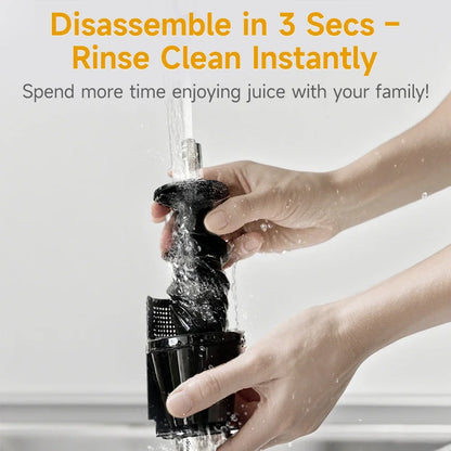 LUFVEBUT Large Calibre Slow Juicer 250W Cold Press Masticating Extractor BPA Free High Juice Yield Safe Kitchen Gadget