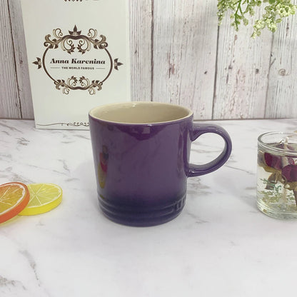 6-Piece Rainbow Ceramic Cup Set – Le Creuset Style Coffee & Milk Cups for Home or Travel