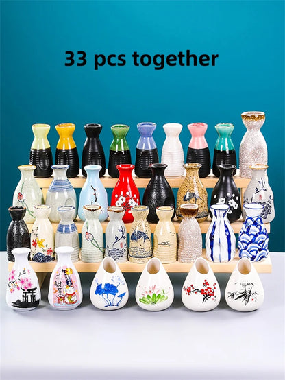 Sushi shop Sashimi Plate Decoration Ceramic small Bottle Dry Ice japanese kitchen tableware Restaurant Toothpick Holder Storage