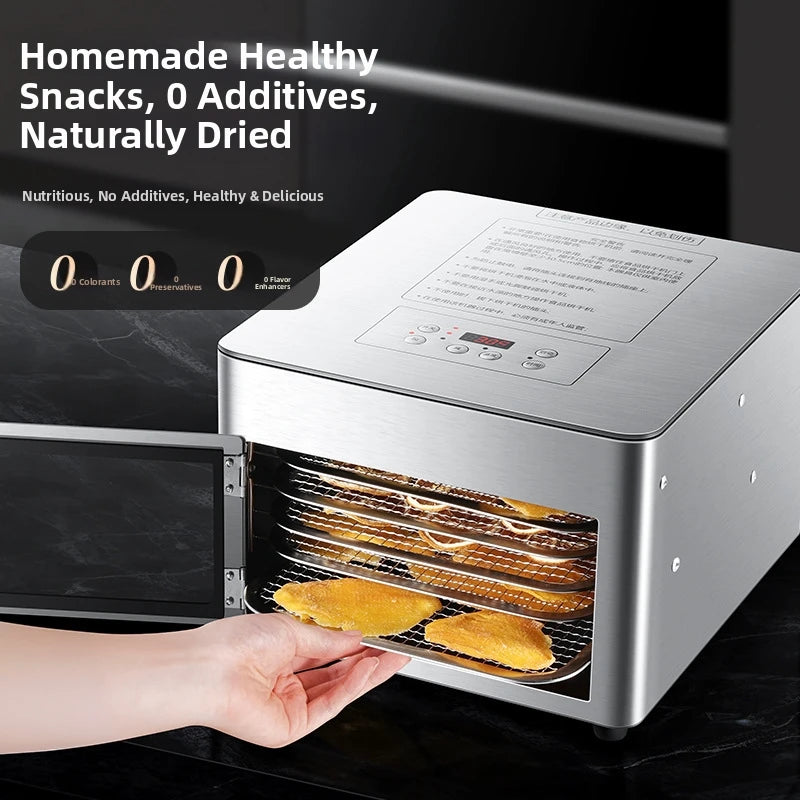 Commercial 5-Layer Stainless Steel Dehydrator with Digital Temperature Control
