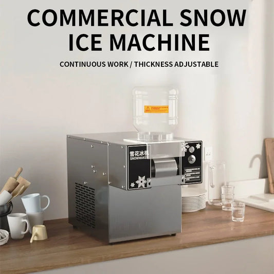 3L Mini Snow Ice Maker Shaver Machine Europe Slush Refrigerator Korea Snowflake Ice Shaving Cream Freezing Machine 220/110V 360W