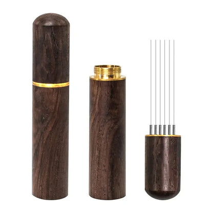 Espresso Coffee Press with Scale Constant Adjustment,Powdering Needle ,Powder Receiving Ring Coffee Press Mat Coffee Accessories