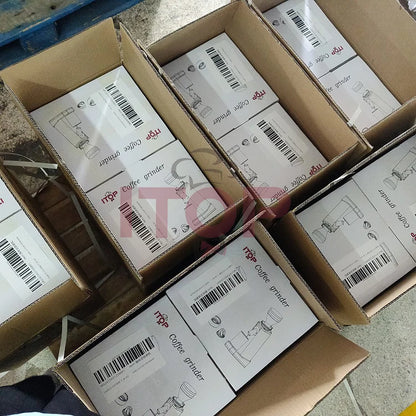 ITOP Electric Coffee Grinder 40MM Titanium Burr Metal Bean Hopper 75g Elegant Samll Coffee Grinder Machine New Arrival 2022