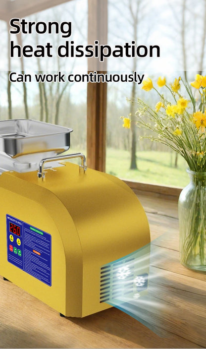 BEAUTIUSN,110V/220V New Automatic  Oil Press Machine Commercial Home cold Oil Extractor Expeller Presser ,flaxseed Sunflower Oil