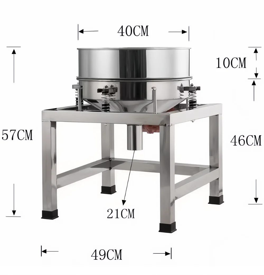 Automatic Sifter Shaker Machine Electric Vibrating Screen Powder Screening Sifting Machine Powder Sieve