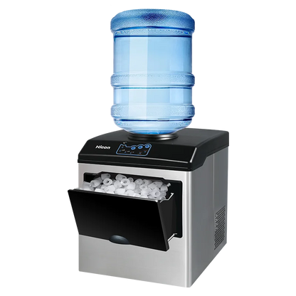 25KG Ice Maker Electric Commercial Ice Cube Maker Small Household Multifunctional Bottled Water Automatic English Panel