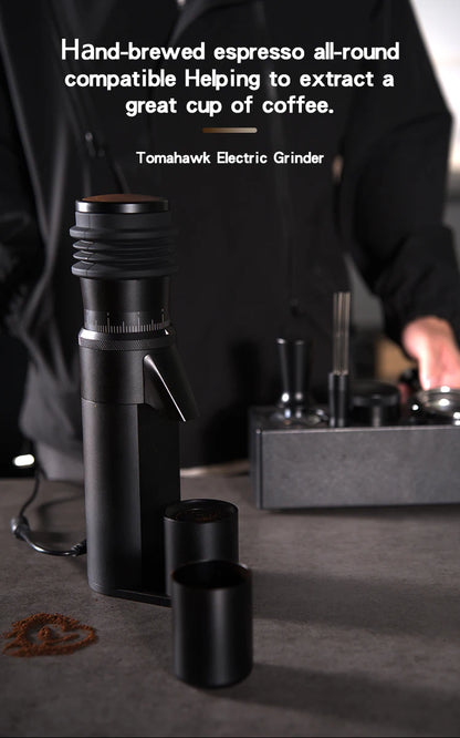 TOMAHAWK Electric Coffee Grinder 7-core 48mm Burr Household Silver Coffee Bean Grinder Coffee Miller Grinder for Espresso Filte
