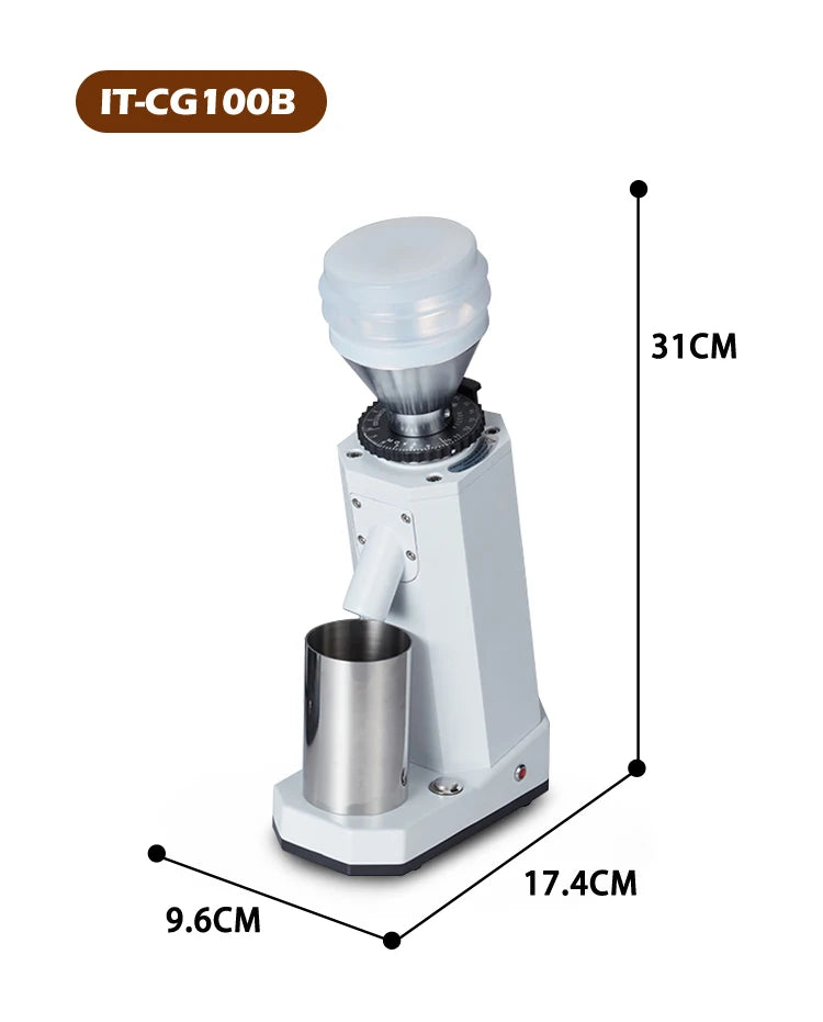 ITOP Electric Coffee Grinder 40MM Titanium Burr Metal Bean Hopper 75g Elegant Samll Coffee Grinder Machine New Arrival 2022