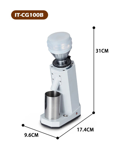 ITOP Electric Coffee Grinder 40MM Titanium Burr Metal Bean Hopper 75g Elegant Samll Coffee Grinder Machine New Arrival 2022