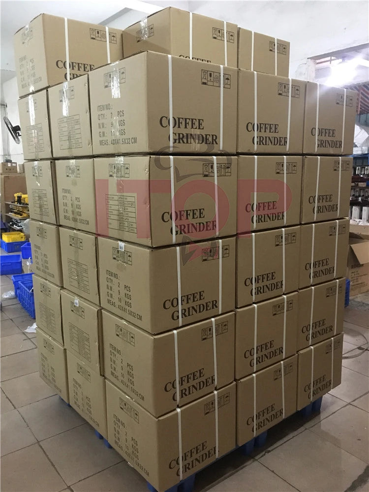 ITOP Electric Coffee Grinder 40MM Titanium Burr Metal Bean Hopper 75g Elegant Samll Coffee Grinder Machine New Arrival 2022