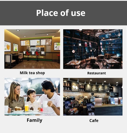 OneHappy Stainless Steel Milkshake Machine – Commercial Pearl Milk Tea & Milk Frothing Blender for Restaurants & Cafés