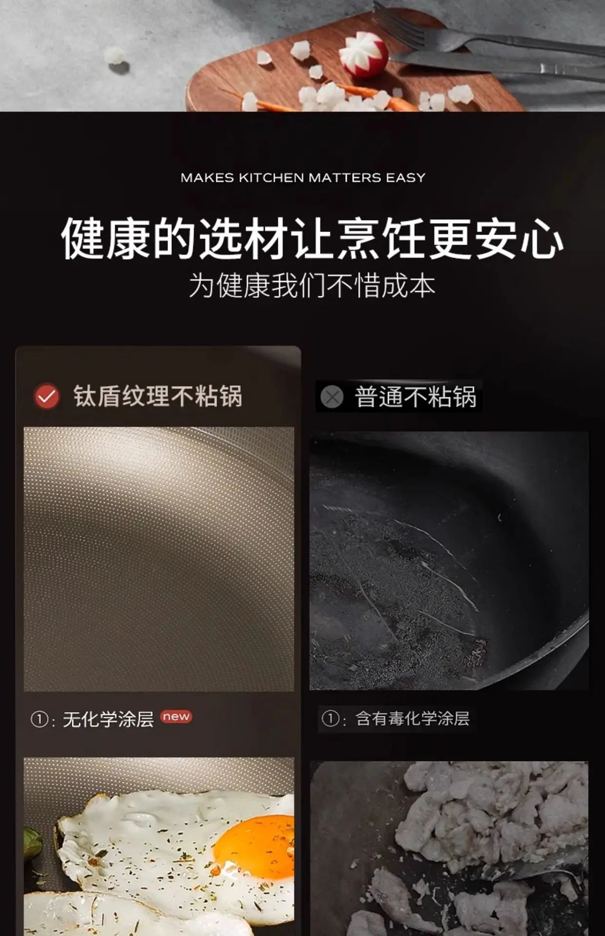 Titanium Pan 316 Stainless Steel Uncoated Non-stick Pan Household Cooking Pot Induction Cooker Special Steak Frying Pan