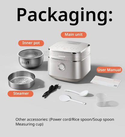 Joyoung Rice Cooker 4L Multifunctional Porridge Multigrain Rice Soup 1300W Fast Heating Cooker No Coated Stainless Steel Liner