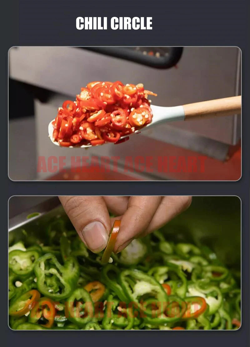 Automatic Vegetable Cutter Machine Multi-Functional Slicing Shredding Machine Chili Cutting Section Scallion Leek Cutting Machin