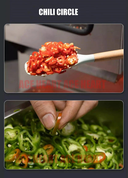 Automatic Vegetable Cutter Machine Multi-Functional Slicing Shredding Machine Chili Cutting Section Scallion Leek Cutting Machin