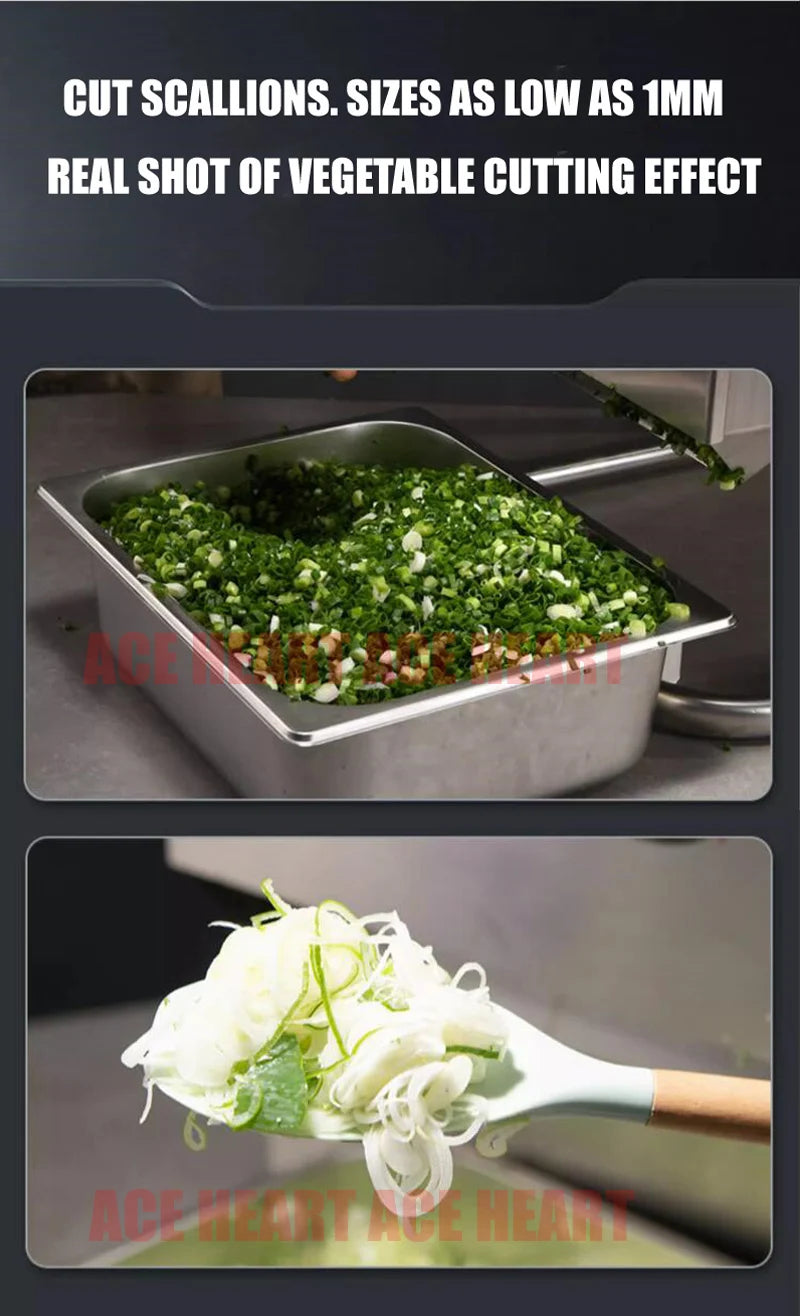 Automatic Vegetable Cutter Machine Multi-Functional Slicing Shredding Machine Chili Cutting Section Scallion Leek Cutting Machin