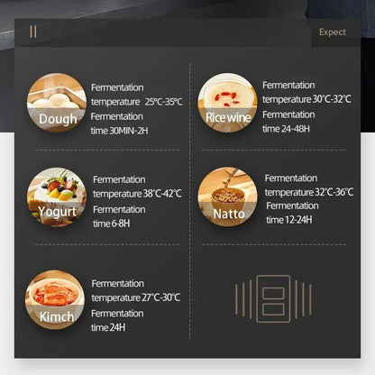 70L Temperature-Controlled Electric Dough Proofer Fermentation Household Baking Multi-functional Automatic Bread Yogurt  Machine